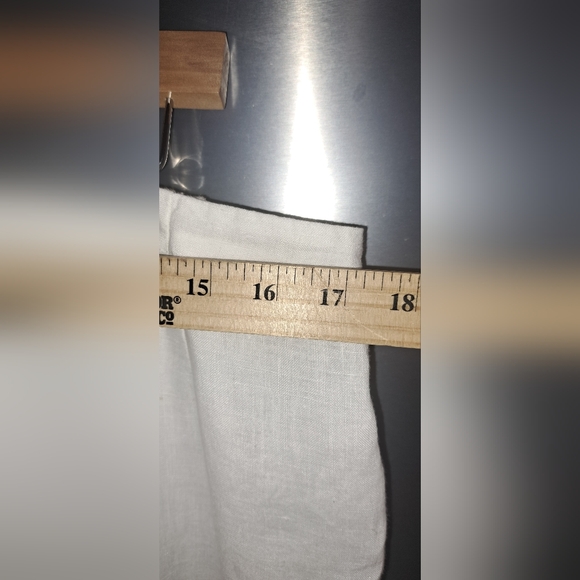 Johnny Was White Linen Tapered Leg Pants Split Front Hem Cropped Summer 1X - Picture 9 of 11